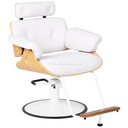 Кресло парикмахерское Gabbiano Florencja 155653 (White/Natural)