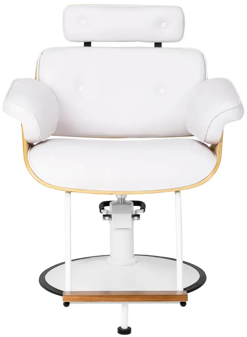 Кресло парикмахерское Gabbiano Florencja 155653 (White/Natural) - 4