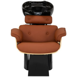 Кресло парикмахерское Gabbiano Florencja 155654 (Black/Brown) Thumb