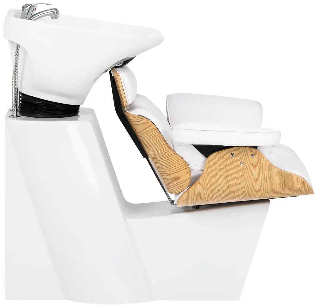 Кресло парикмахерское Gabbiano Florencja 155655 (White/Natural) - 4