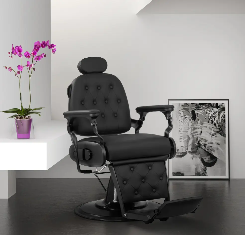 Fotoliu de coafor Gabbiano Francesco 153411 (Black)