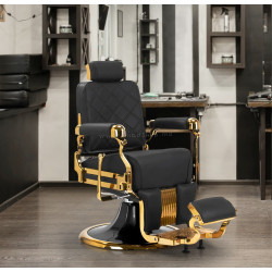 Fotoliu de coafor Gabbiano Leonardo 148992 (Black/Gold)