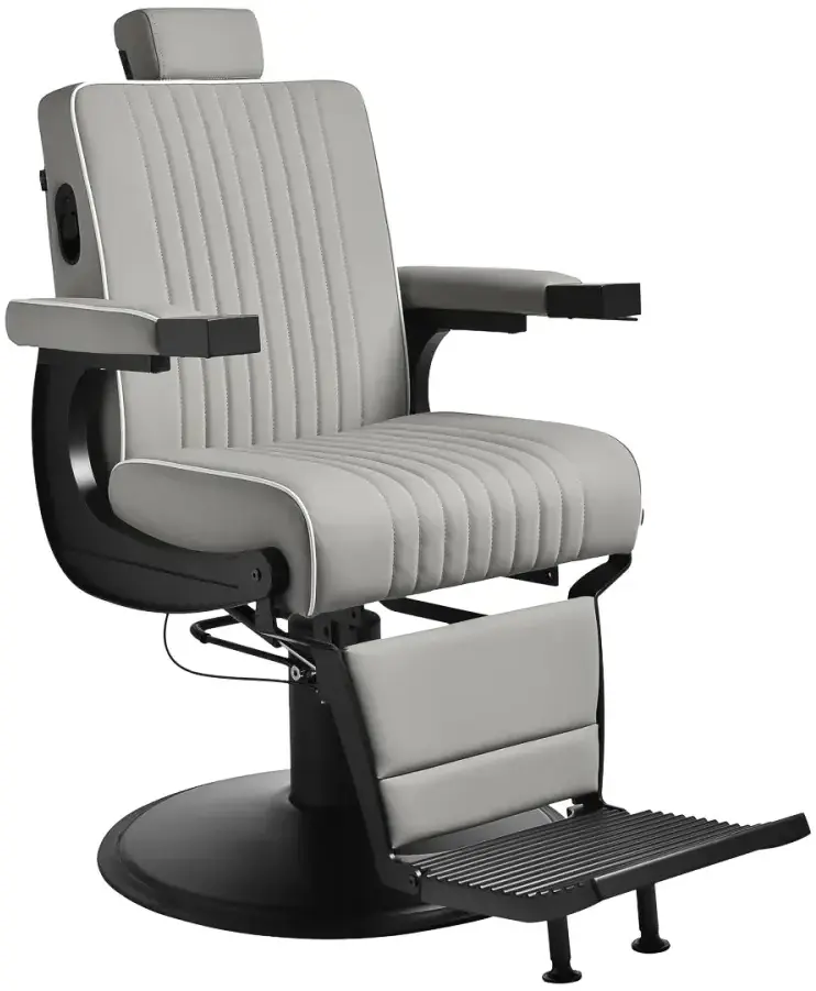 Fotoliu de coafor Gabbiano Levi 155574 (Grey/Black) - 2