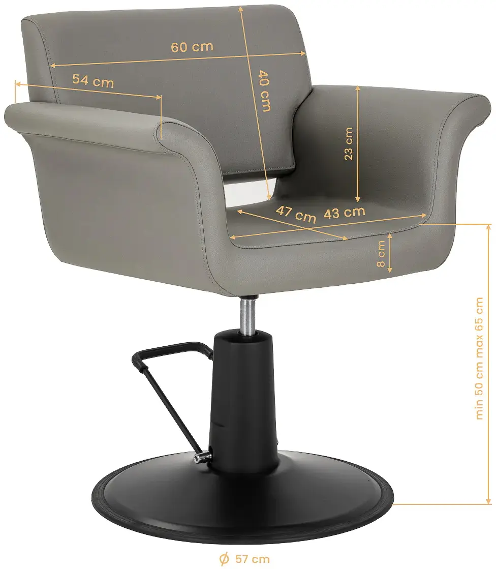 Fotoliu de coafor Gabbiano Lucca 154153 (Grey)