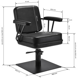 Кресло парикмахерское Gabbiano Madrid 154388 (Black) Thumb