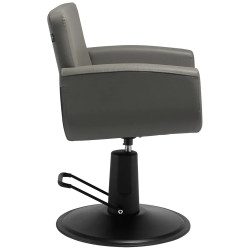 Fotoliu de coafor Gabbiano Mataro 154159 (Grey/Black) Thumb