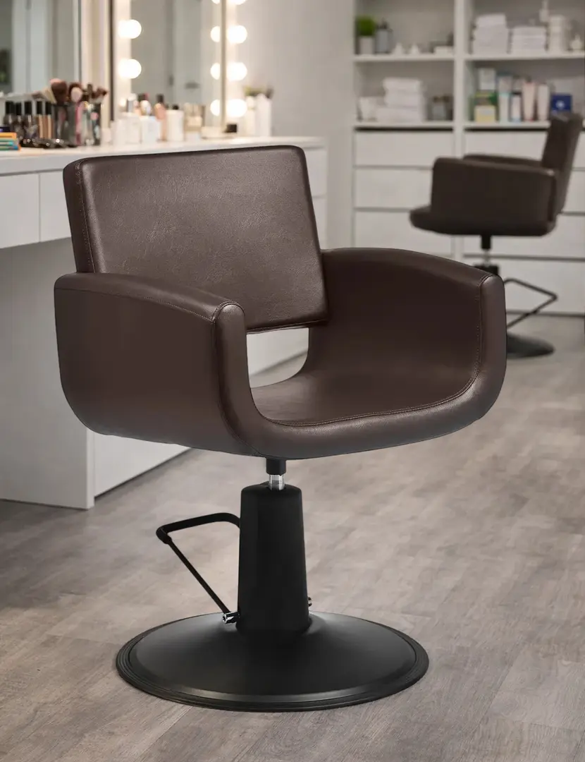 Fotoliu de coafor Gabbiano Mataro 154160 (Brown/Black)