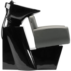 Fotoliu de coafor Gabbiano Mataro 154162 (Grey/Black) Thumb