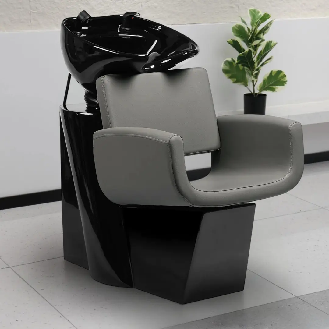 Fotoliu de coafor Gabbiano Mataro 154162 (Grey/Black)