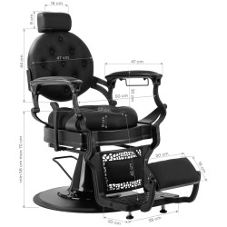 Fotoliu de coafor Gabbiano Niccolo 153417 (Black) Thumb