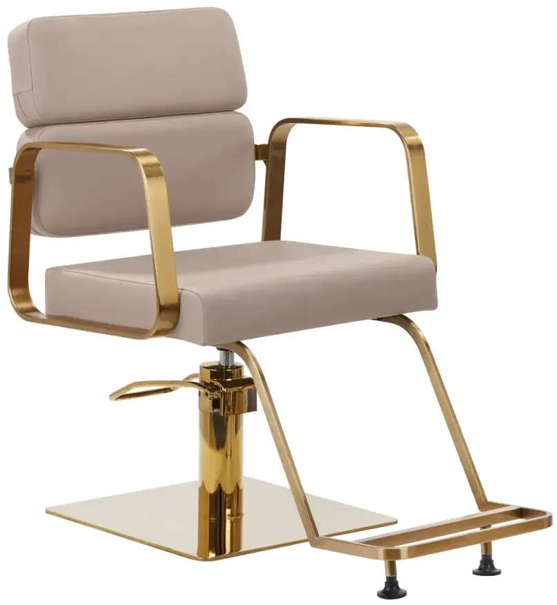 Кресло парикмахерское Gabbiano Porto 148046 (Beige/Gold) - 2