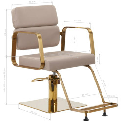 Кресло парикмахерское Gabbiano Porto 148046 (Beige/Gold) Thumb