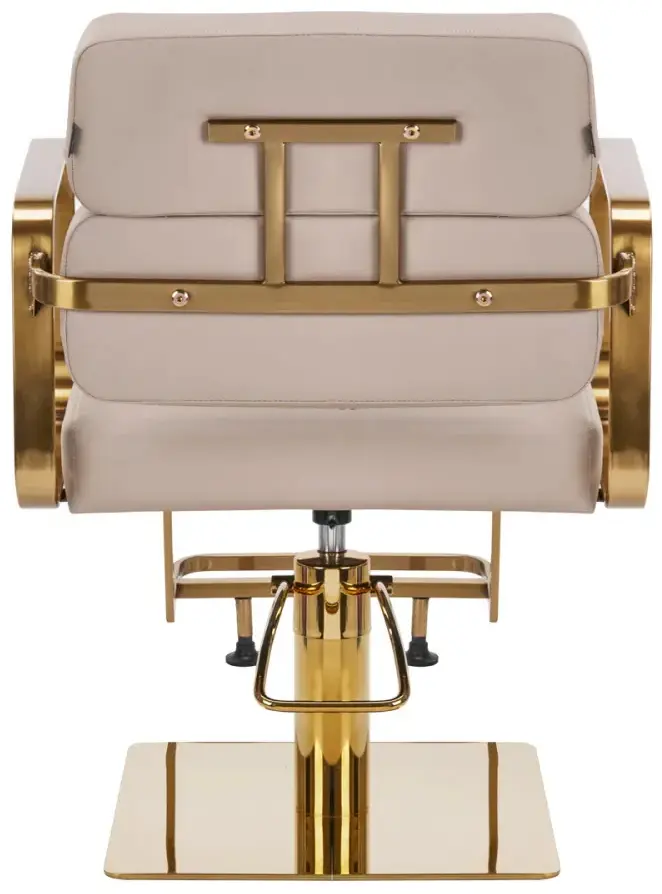 Кресло парикмахерское Gabbiano Porto 148046 (Beige/Gold) - 6