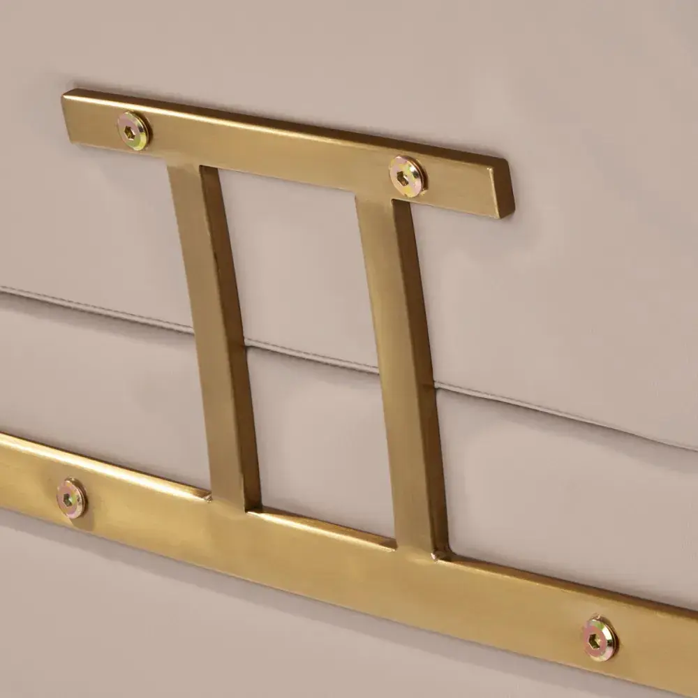 Кресло парикмахерское Gabbiano Porto 148046 (Beige/Gold) - 10