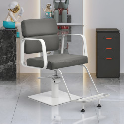 Fotoliu de coafor Gabbiano Porto 154142 (White/Grey)