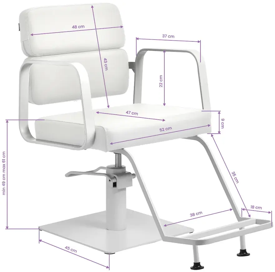 Кресло парикмахерское Gabbiano Porto 154143 (White)
