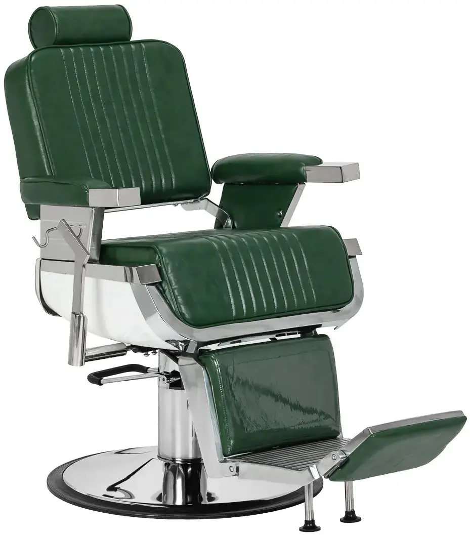 Fotoliu de coafor Gabbiano Royal X 155726 (Green/Silver)
