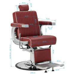 Кресло парикмахерское Gabbiano Visionerio 155244 (Red/Chrome) Thumb