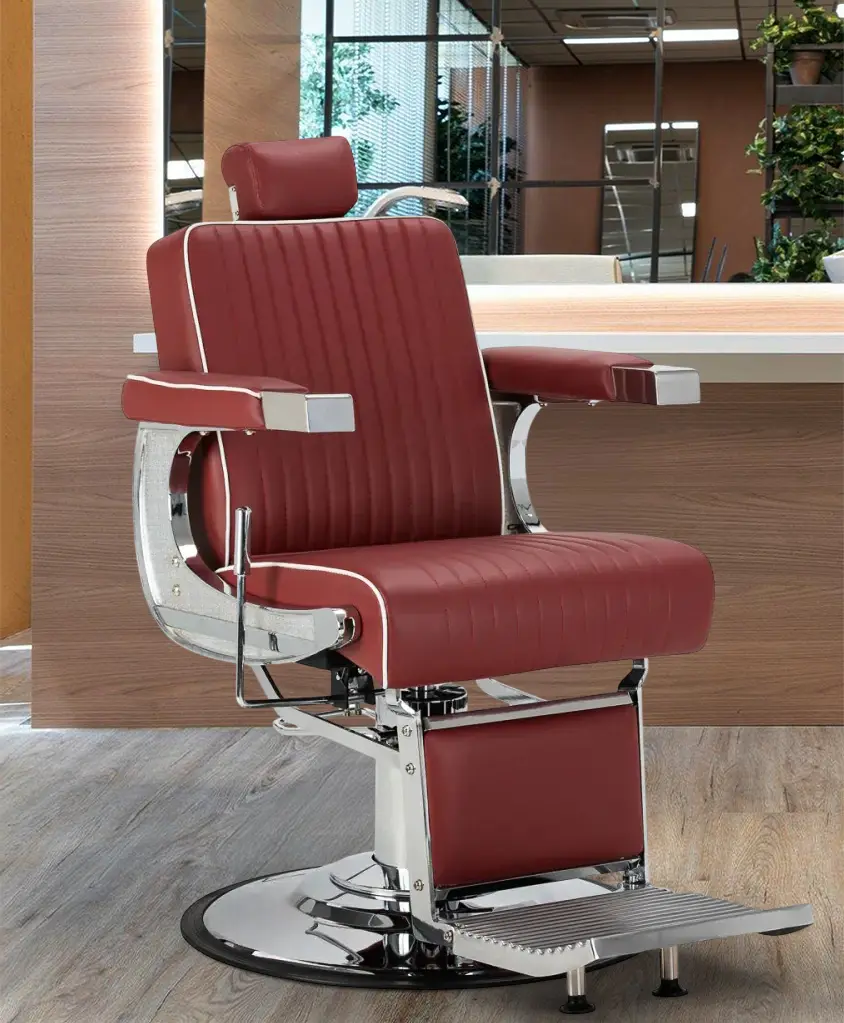 Кресло парикмахерское Gabbiano Visionerio 155244 (Red/Chrome)