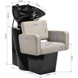 Scafa pentru frizerie Gabbiano Bilbao 154210 (Grey/Black) Thumb