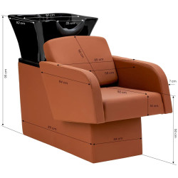 Scafa pentru frizerie Gabbiano Elda 154206 (Brown/Black) Thumb