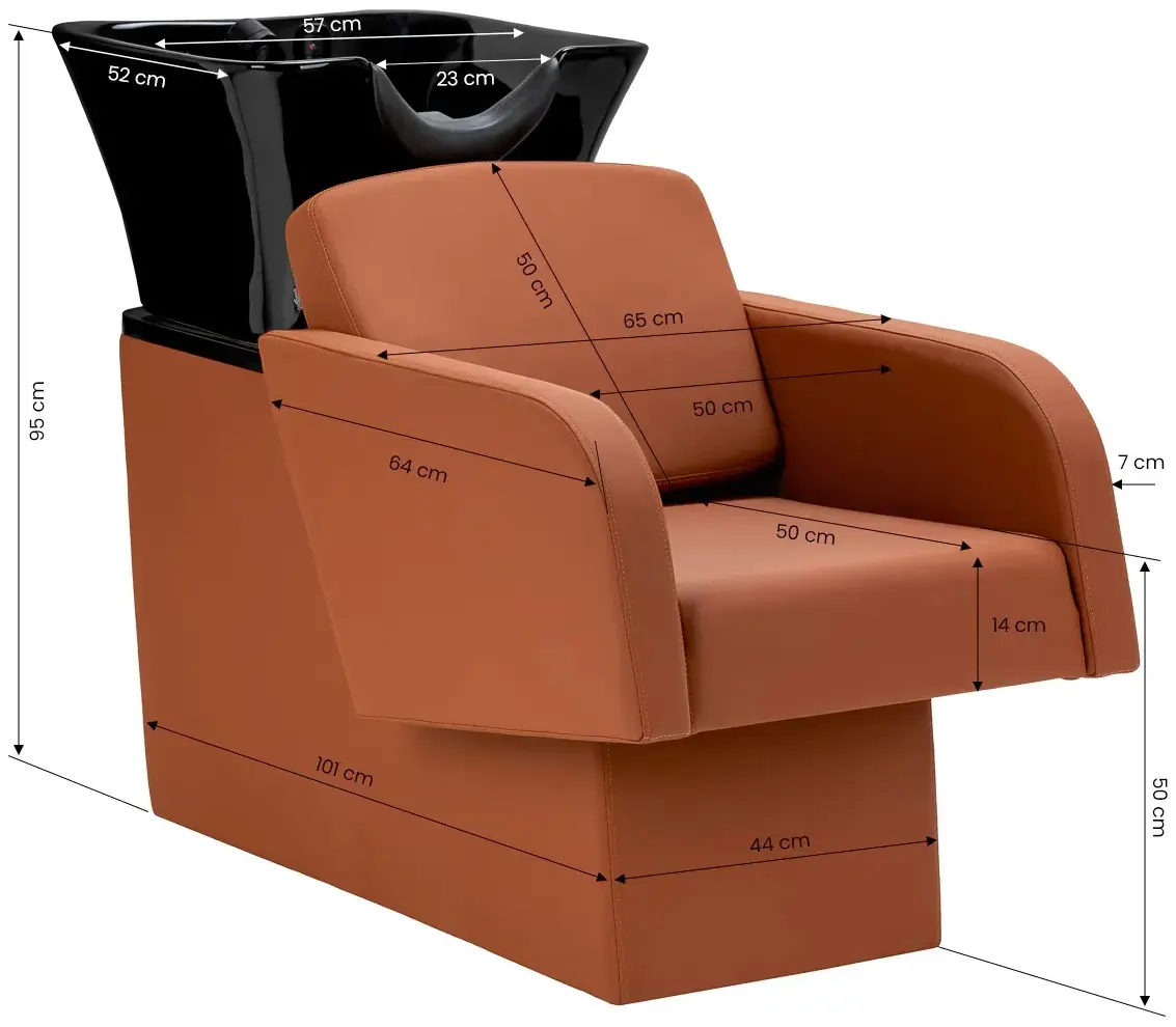 Scafa pentru frizerie Gabbiano Elda 154206 (Brown/Black)