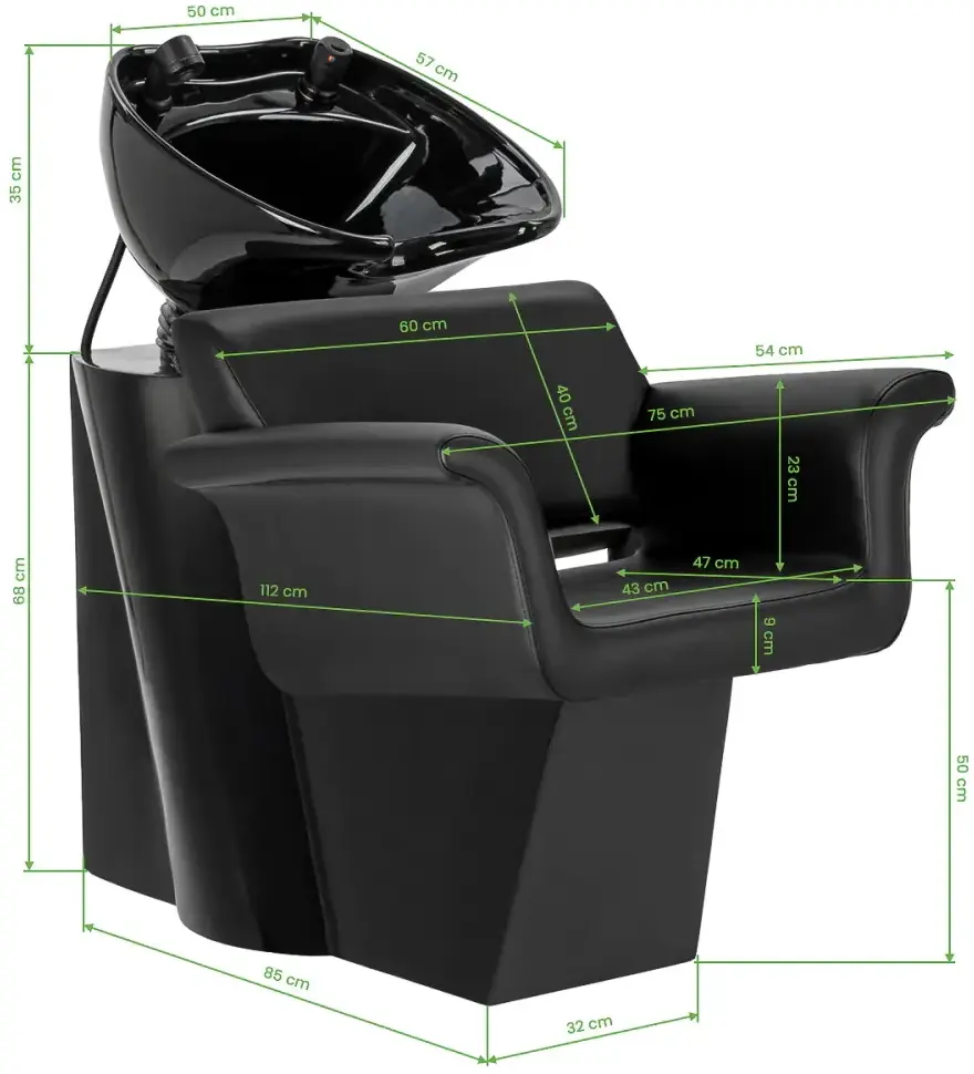Scafa pentru frizerie Gabbiano Lucca 154155 (Black) - 3