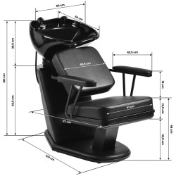 Scafa pentru frizerie Gabbiano Madrid 154389 (Black) Thumb