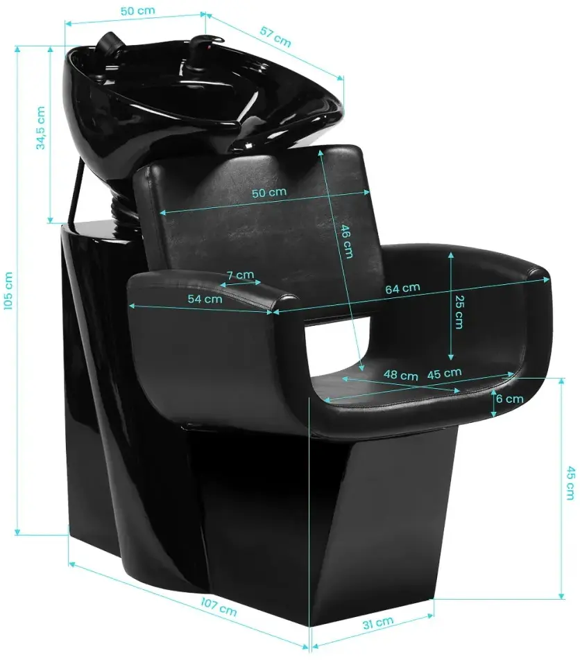 Scafa pentru frizerie Gabbiano Mataro 154161 (Black)