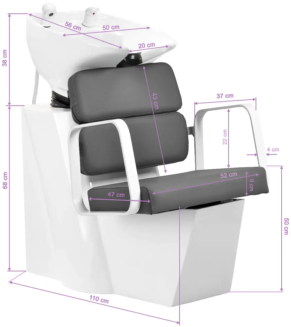 Scafa pentru frizerie Gabbiano Porto 154149 (White/Grey)