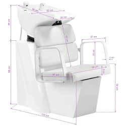 Scafa pentru frizerie Gabbiano Porto 154150 (White) Thumb