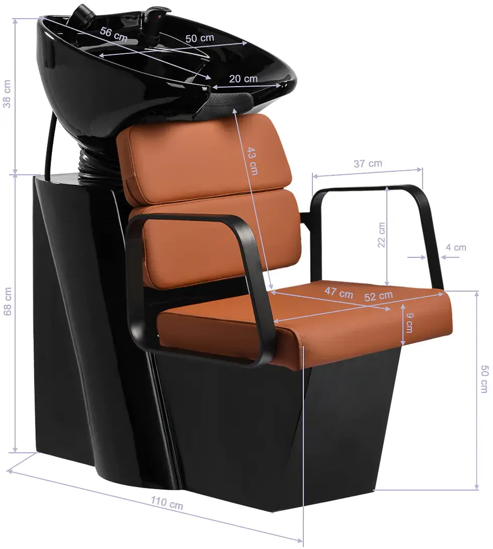 Мойка парикмахерская Gabbiano Porto 154173 (Orange/Black)