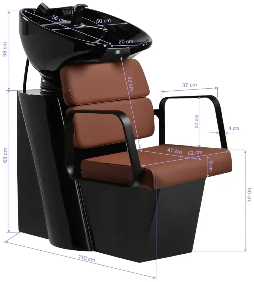 Scafa pentru frizerie Gabbiano Porto 154174 (Brown/Black) - 3