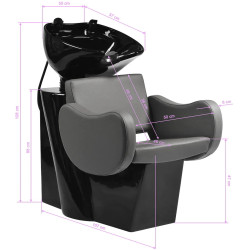 Scafa pentru frizerie Gabbiano Sewilla 154169 (Grey/Black) Thumb