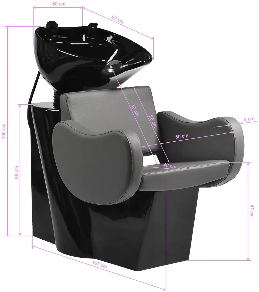 Scafa pentru frizerie Gabbiano Sewilla 154169 (Grey/Black)