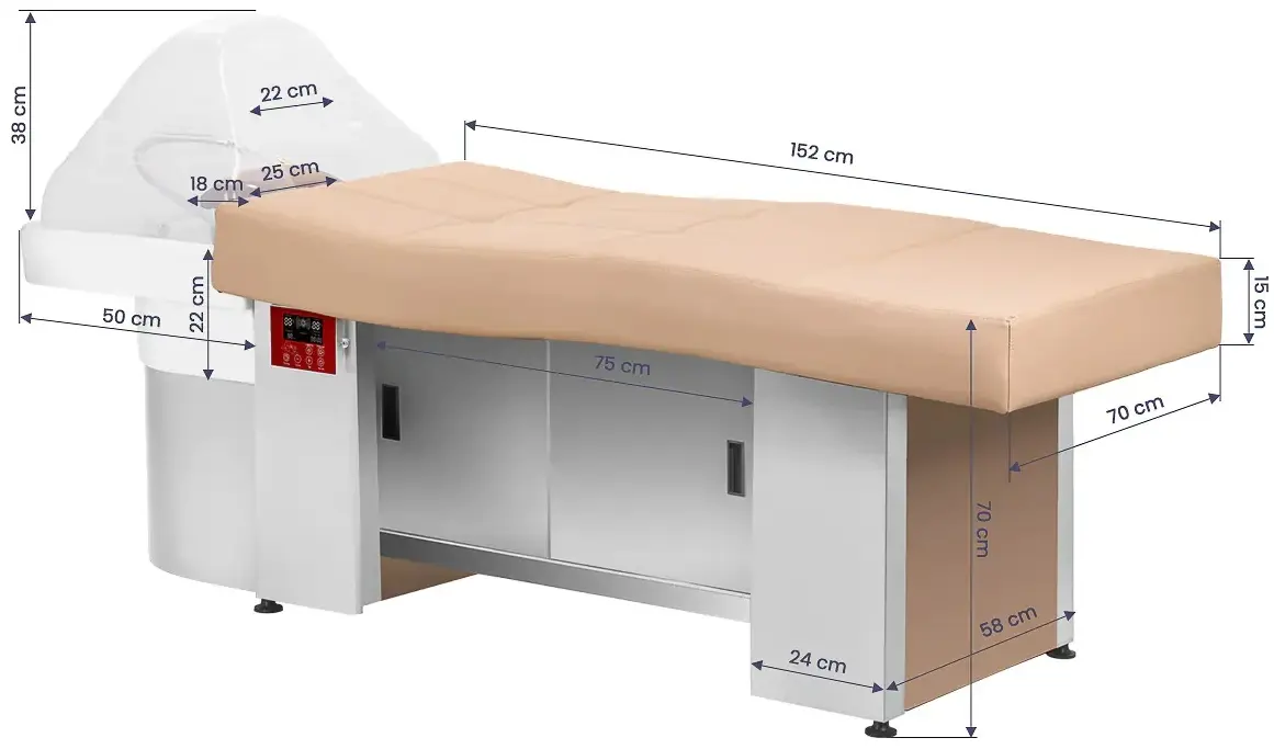 Spa pentru cap Gabbiano 017B 155902 (Beige/Inox) - 18