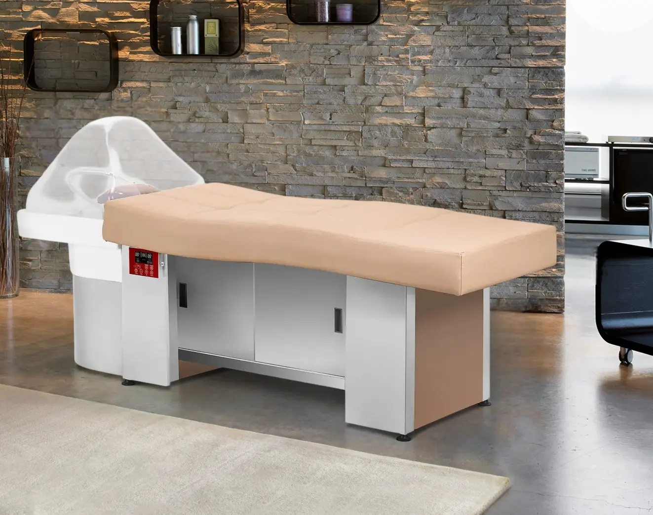 Spa pentru cap Gabbiano 017B 155902 (Beige/Inox)