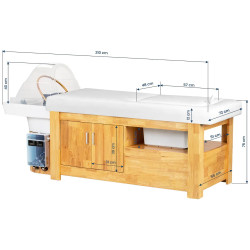 Spa pentru cap Gabbiano Bali 154393 (White/Natural) Thumb