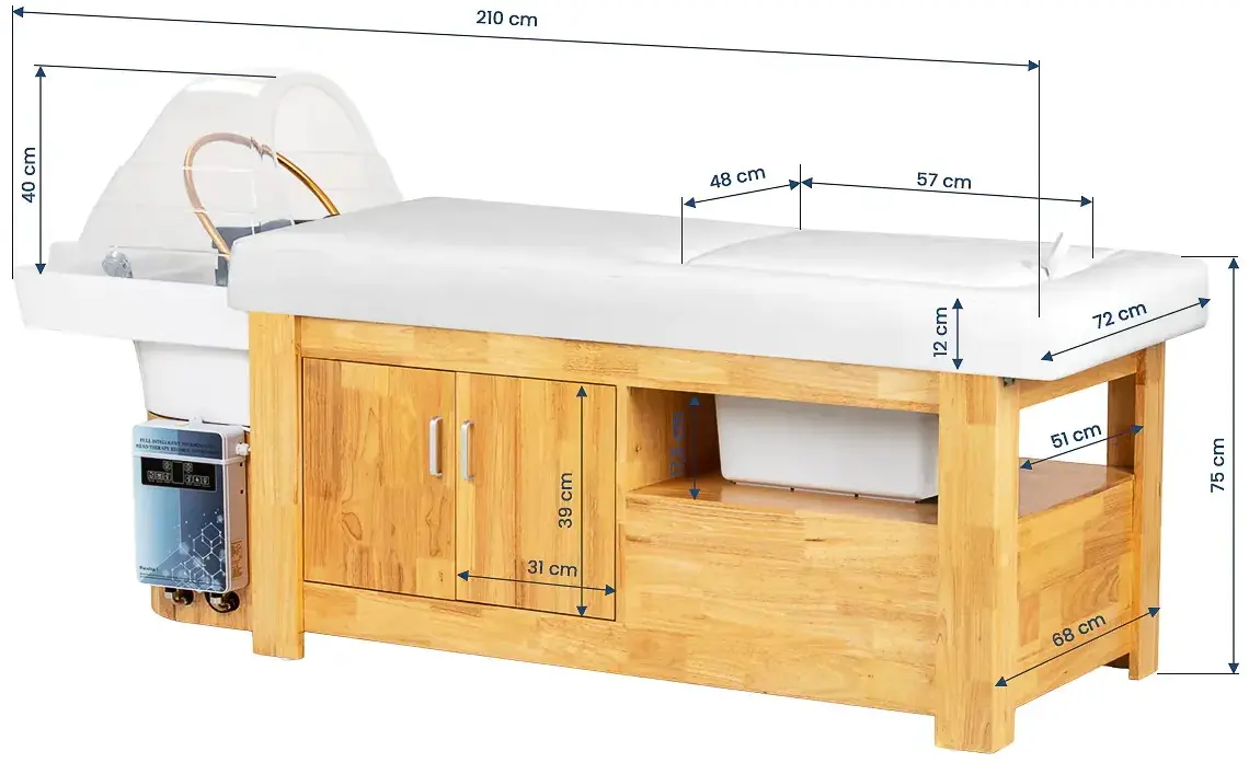 Spa pentru cap Gabbiano Bali 154393 (White/Natural) - 26