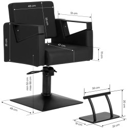 Кресло парикмахерское Hair System Duplex Noir 154333 (Black) Thumb
