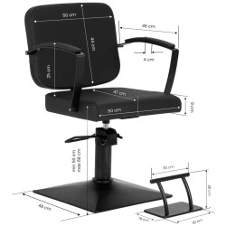 Кресло парикмахерское Hair System Edge 154337 (Black) Thumb