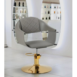 Кресло парикмахерское Hair System Halo 154315 (Grey/Gold)
