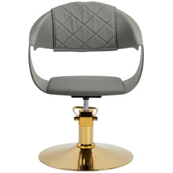 Кресло парикмахерское Hair System Halo 154315 (Grey/Gold) Thumb