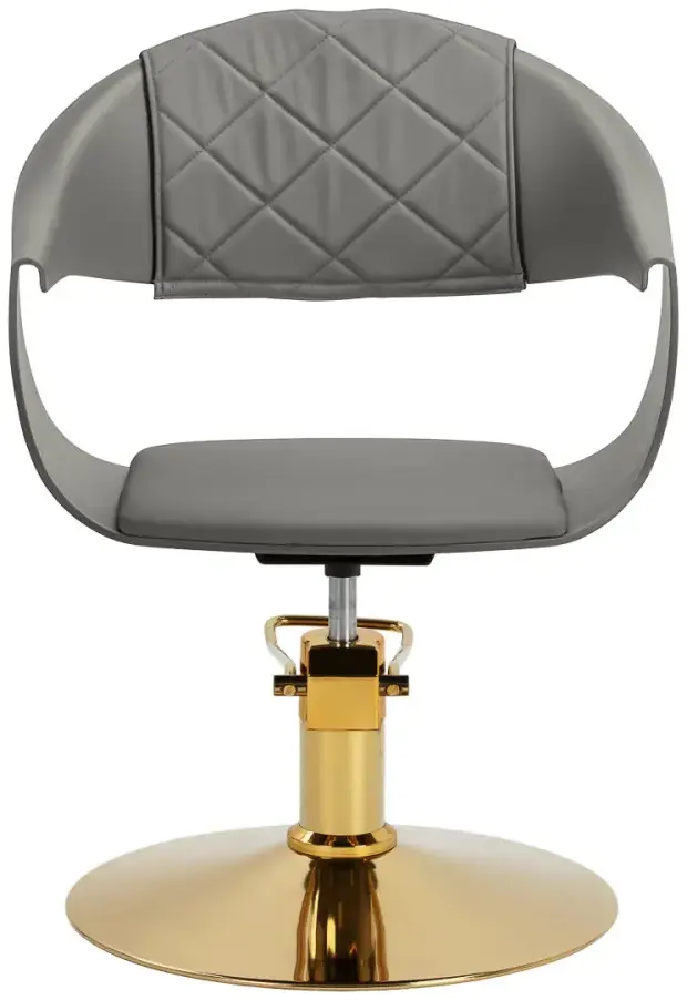 Кресло парикмахерское Hair System Halo 154315 (Grey/Gold) - 4
