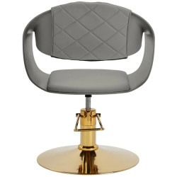 Кресло парикмахерское Hair System Halo 154315 (Grey/Gold) Thumb
