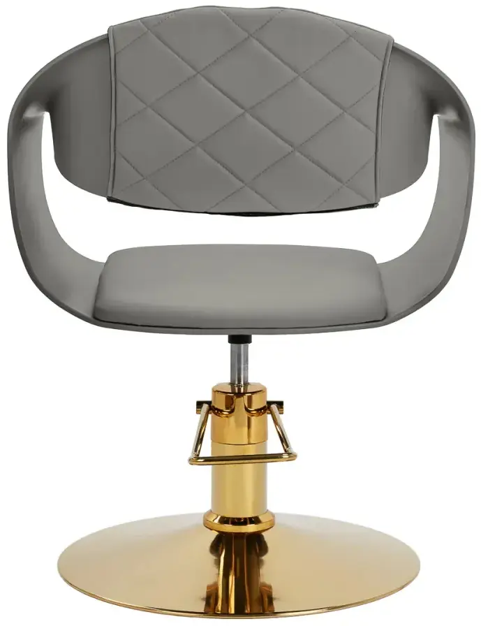 Кресло парикмахерское Hair System Halo 154315 (Grey/Gold) - 6