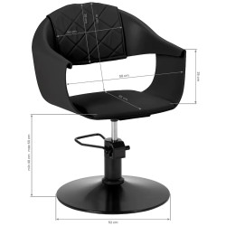 Fotoliu de coafor Hair System Halo 154317 (Black) Thumb