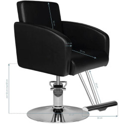 Fotoliu de coafor Hair System HS40 126388 (Black) Thumb