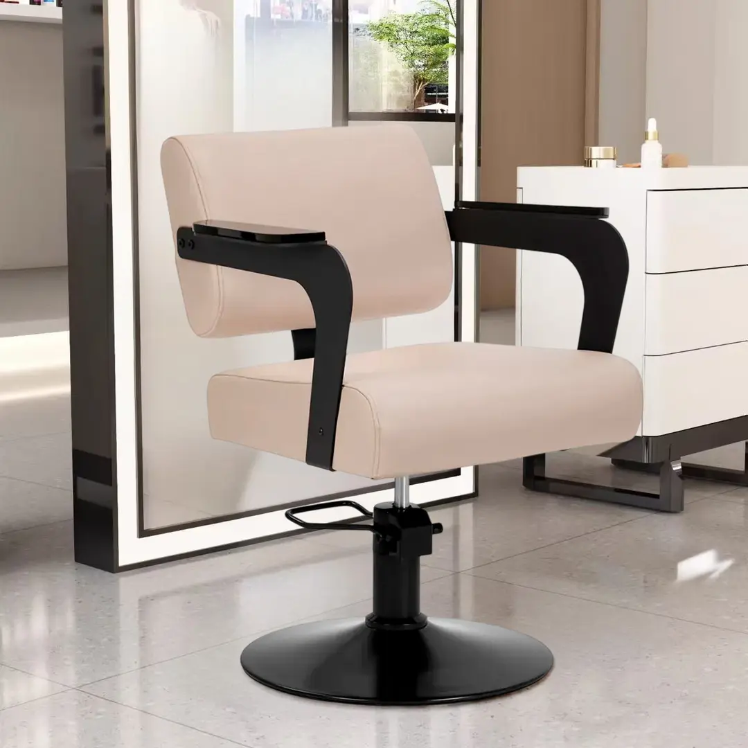 Кресло парикмахерское Hair System Jet 154318 (Beige/Black)