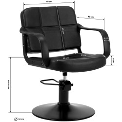 Fotoliu de coafor Hair System Komodo 155301 (Black) Thumb